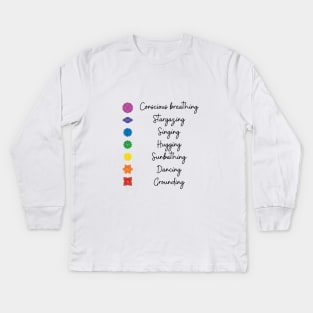 7 chakras Kids Long Sleeve T-Shirt